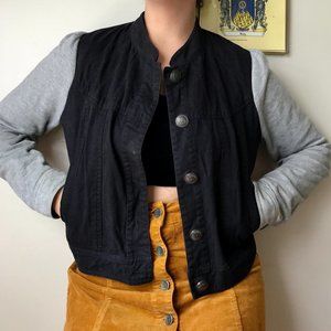 Black & Grey Denim Jacket